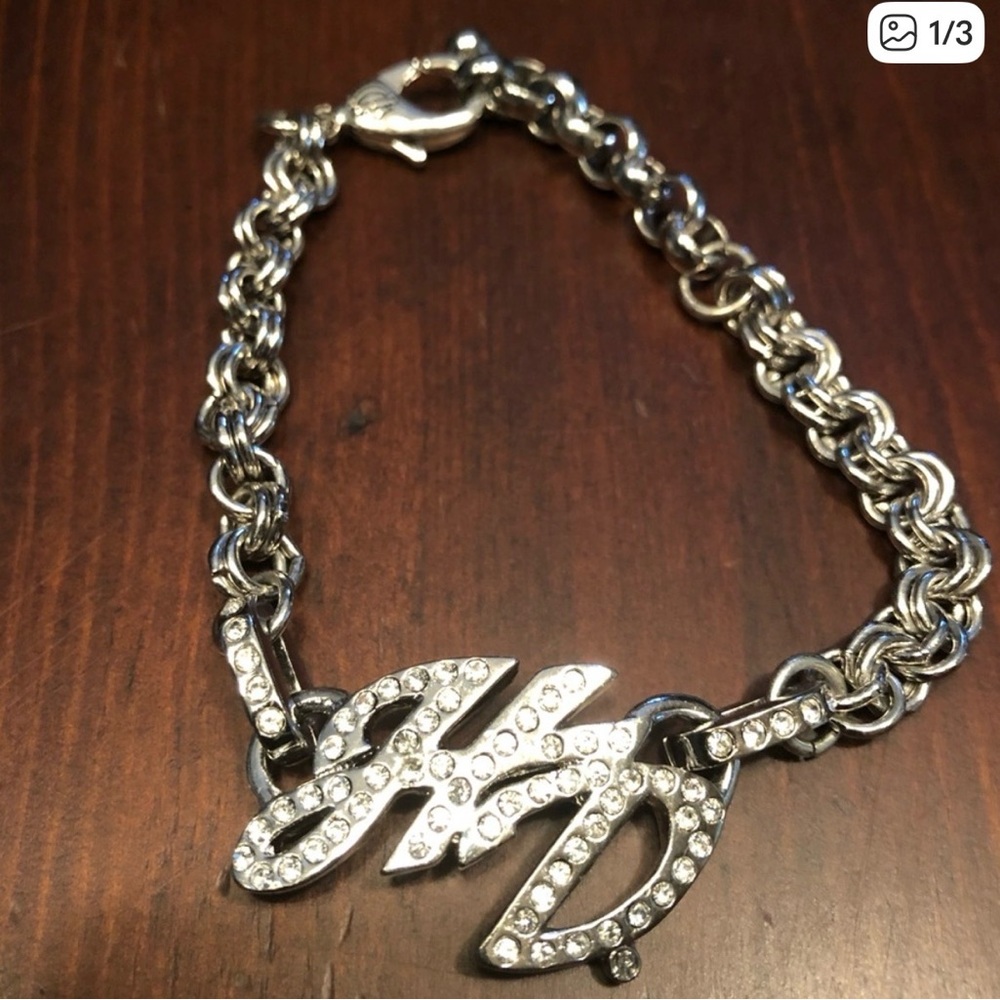 Harley-Davidson Silver Crystal Bracelet MOD